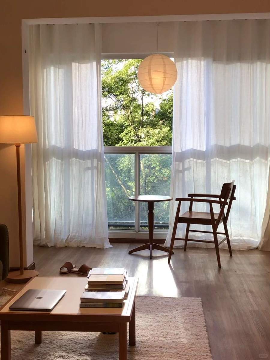 Sheer linen curtains